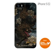 iPhone5s-YCM2P0109-78 [オリジナルデザイン apple iPhone5s アイフォン5s ケース (唐獅子牡丹ダーク)]