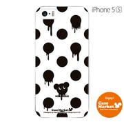 iPhone5s-YCM2P0111-78 [オリジナルデザイン apple iPhone5s アイフォン5s ケース (Dot Pattern マウス ホワイト)]