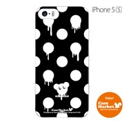 iPhone5s-YCM2P0112-78 [オリジナルデザイン apple iPhone5s アイフォン5s ケース (Dot Pattern マウス ブラック)]