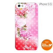 iPhone5s-YCM2P0118-78 [オリジナルデザイン apple iPhone5s アイフォン5s ケース (和柄 菊と水玉)]