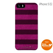 iPhone5s-YCM2P0130-78 [オリジナルデザイン apple iPhone5s アイフォン5s ケース (ボーダーソックス ピンク & ネイビー)]