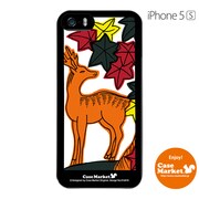 iPhone5s-YCM2P0168-78 [オリジナルデザイン apple iPhone5s アイフォン5s ケース (紅葉に鹿)]