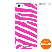 iPhone5s-YCM2P0194-78 [オリジナルデザイン apple iPhone5s アイフォン5s ケース (ゼブラ柄 ピンク)]