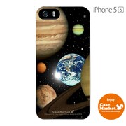 iPhone5s-YCM2P0197-78 [オリジナルデザイン apple iPhone5s アイフォン5s ケース (スペースプラネット ブラック)]