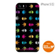 iPhone5s-YCM2P0198-78 [オリジナルデザイン apple iPhone5s アイフォン5s ケース (カラフルモノグラムスカル)]