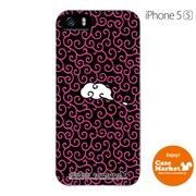 iPhone5s-YCM2P0210-78 [オリジナルデザイン apple iPhone5s アイフォン5s ケース (唐草模様ぴんく)]