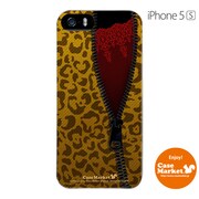 iPhone5s-YCM2P0223-78 [オリジナルデザイン apple iPhone5s アイフォン5s ケース (ヒョウ柄 ジッパー)]