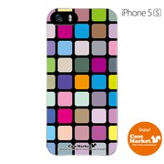 iPhone5s-YCM2P0238-78 [オリジナルデザイン apple iPhone5s アイフォン5s ケース (カラースクエア タイル)]