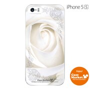 iPhone5s-YCM2P0249-78 [オリジナルデザイン apple iPhone5s アイフォン5s ケース (ホワイトローズオブジェクト)]