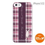 iPhone5s-YCM2P0257-78 [オリジナルデザイン apple iPhone5s アイフォン5s ケース (チェック柄コレクション ウサギ)]