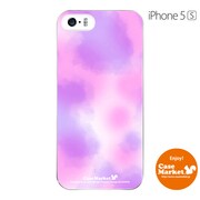 iPhone5s-YCM2P0349-78 [オリジナルデザイン apple iPhone5s アイフォン5s ケース (タイダイ スイートピンク)]