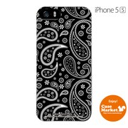 iPhone5s-YCM2P0377-78 [オリジナルデザイン apple iPhone5s アイフォン5s ケース (ペイズリーブラック)]