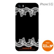 iPhone5s-YCM2P0380-78 [オリジナルデザイン apple iPhone5s アイフォン5s ケース (レースバラフライ)]