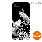 iPhone5s-YCM2P0386-78 [オリジナルデザイン apple iPhone5s アイフォン5s ケース (和柄 鯉の滝登り)]