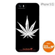 iPhone5s-YCM2P0392-78 [オリジナルデザイン apple iPhone5s アイフォン5s ケース (Black Leaves)]