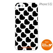 iPhone5s-YCM2P0395-78 [オリジナルデザイン apple iPhone5s アイフォン5s ケース (ドット & ハート柄)]