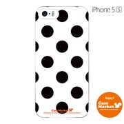 iPhone5s-YCM2P0396-78 [オリジナルデザイン apple iPhone5s アイフォン5s ケース (Dot Pattern クラシック Big ホワイト)]