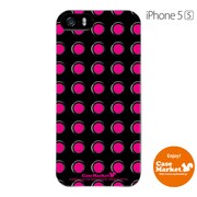 iPhone5s-YCM2P0413-78 [オリジナルデザイン apple iPhone5s アイフォン5s ケース (ブラックグロメット & ピンク)]