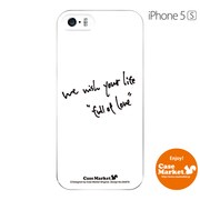 iPhone5s-YCM2P0426-78 [オリジナルデザイン apple iPhone5s アイフォン5s ケース (We wish your life Full of Love / White)]