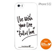 iPhone5s-YCM2P0427-78 [オリジナルデザイン apple iPhone5s アイフォン5s ケース (We wish your life Full of Love / Big White)]