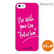 iPhone5s-YCM2P0428-78 [オリジナルデザイン apple iPhone5s アイフォン5s ケース (We wish your life Full of Love / Lover Pink)]