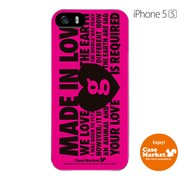 iPhone5s-YCM2P0441-78 [オリジナルデザイン apple iPhone5s アイフォン5s ケース (MADE IN LOVE pink design)]