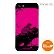 iPhone5s-YCM2P0442-78 [オリジナルデザイン apple iPhone5s アイフォン5s ケース (サバンナ チーター ピンクプレート)]