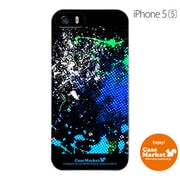 iPhone5s-YCM2P0445-78 [オリジナルデザイン apple iPhone5s アイフォン5s ケース (Smash Paint Graphics - Cool Blue)]