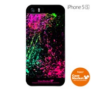 iPhone5s-YCM2P0447-78 [オリジナルデザイン apple iPhone5s アイフォン5s ケース (Smash Paint Graphics - Hot Pink)]