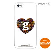 iPhone5s-YCM2P0464-78 [オリジナルデザイン apple iPhone5s アイフォン5s ケース (Lovegram Flower Heart white)]