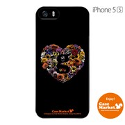 iPhone5s-YCM2P0465-78 [オリジナルデザイン apple iPhone5s アイフォン5s ケース (Lovegram Flower Heart Black)]