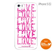 iPhone5s-YCM2P0470-78 [オリジナルデザイン apple iPhone5s アイフォン5s ケース (LOVE. LOVE. LOVE. The White)]