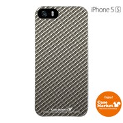 iPhone5s-YCM2P0490-78 [オリジナルデザイン apple iPhone5s アイフォン5s ケース (ブラックカーボンパターン Silver)]