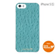 iPhone5s-YCM2P0520-78 [オリジナルデザイン apple iPhone5s アイフォン5s ケース (オーストリッチ パターン ミントグリーン)]