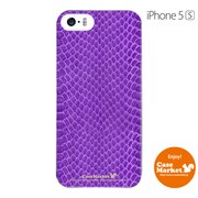 iPhone5s-YCM2P0526-78 [オリジナルデザイン apple iPhone5s アイフォン5s ケース (ヘビ柄 パープルミックス)]