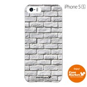 iPhone5s-YCM2P0571-78 [オリジナルデザイン apple iPhone5s アイフォン5s ケース (レンガ パターン ホワイト A)]
