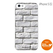 iPhone5s-YCM2P0572-78 [オリジナルデザイン apple iPhone5s アイフォン5s ケース (レンガ パターン ホワイト B)]