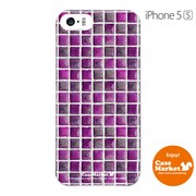 iPhone5s-YCM2P0582-78 [オリジナルデザイン apple iPhone5s アイフォン5s ケース (スウェーデン タイル パープル)]