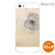 iPhone5s-YCM2P0595-78 [オリジナルデザイン apple iPhone5s アイフォン5s ケース (フェイク クラッシュ ガラス ゴールド)]