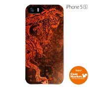 iPhone5s-YCM2P0596-78 [オリジナルデザイン apple iPhone5s アイフォン5s ケース (レッドドラゴン 赤龍)]