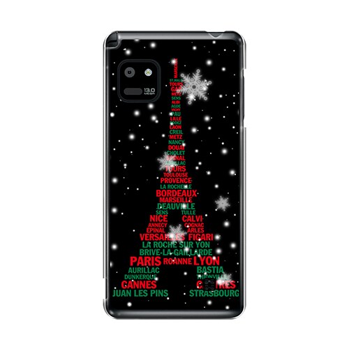 L-05E-YCM2P0150-78 [オリジナルデザイン docomo L-05E Optimus it ケース (エッフェル塔コレクション クリスマス)]