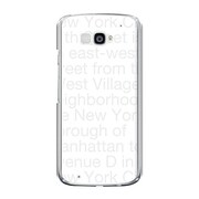オリジナルデザイン docomo N-06E MEDIAS X ケース (NewYork Typography ホワイト) N-06E-YCM2P0092-78