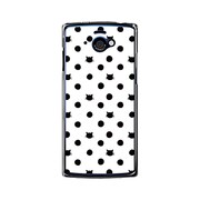 SH-07E-YCM2P0051-78 [オリジナルデザイン docomo SH-07E AQUOS PHONE si ケース (ネコと水玉 白地)]