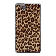 SO-02E-YCM2P0012-78 [オリジナルデザイン docomo SO-02E Xperia Z ケース (ヒョウ柄 クラシック ゴールド)]