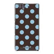 SO-02E-YCM2P0014-78 [オリジナルデザイン docomo SO-02E Xperia Z ケース (ベビードット・アフタヌーン ブルー)]
