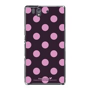 SO-02E-YCM2P0015-78 [オリジナルデザイン docomo SO-02E Xperia Z ケース (ベビードット・アフタヌーン ピンク)]