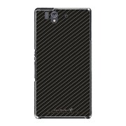 SO-02E-YCM2P0016-78 [オリジナルデザイン docomo SO-02E Xperia Z ケース (ブラックカーボンパターン)]