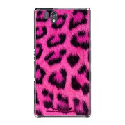 SO-02E-YCM2P0037-78 [オリジナルデザイン docomo SO-02E Xperia Z ケース (ヒョウ柄 リッチ ピンク)]