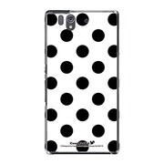 SO-02E-YCM2P0041-78 [オリジナルデザイン docomo SO-02E Xperia Z ケース (Dot Pattern クラシック ホワイト)]