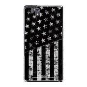 SO-02E-YCM2P0045-78 [オリジナルデザイン docomo SO-02E Xperia Z ケース (ブラックアメリカン・フラッグ)]
